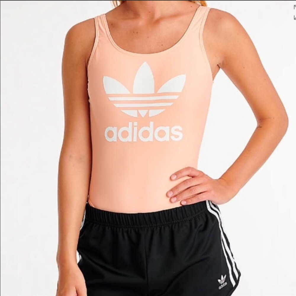 Adidas Pink Trefoil Bodysuit or Swimsuit
